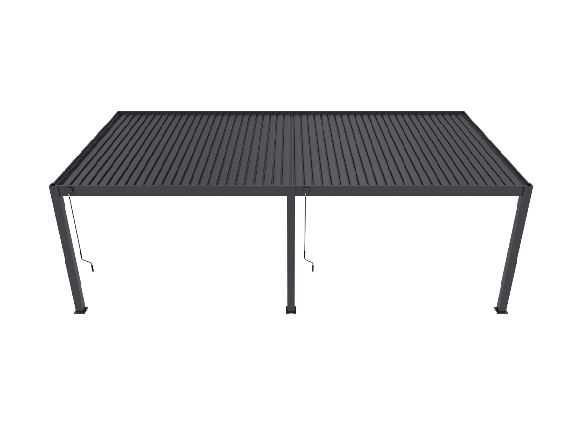 Orion Premium overkapping - Muurbevestiging - 400x800 cm - Antraciet