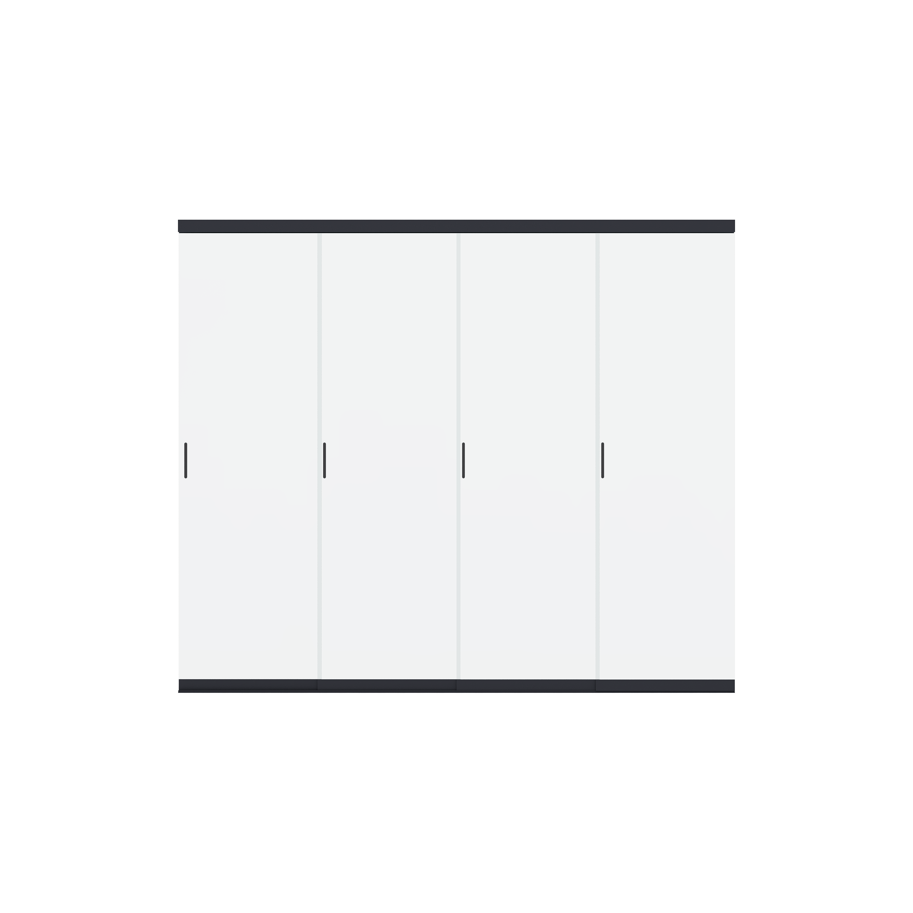 Orion glaswand - Verschuifbaar - 300x236 cm - Voor 3 meter zijkant - Antraciet