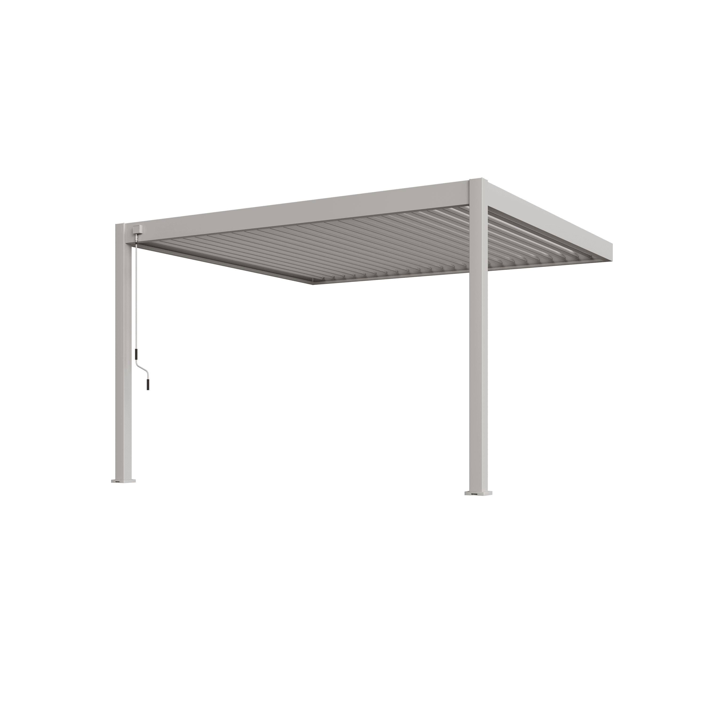 Orion Deluxe overkapping - Muurbevestiging - 360x400 cm - Kiezelgrijs