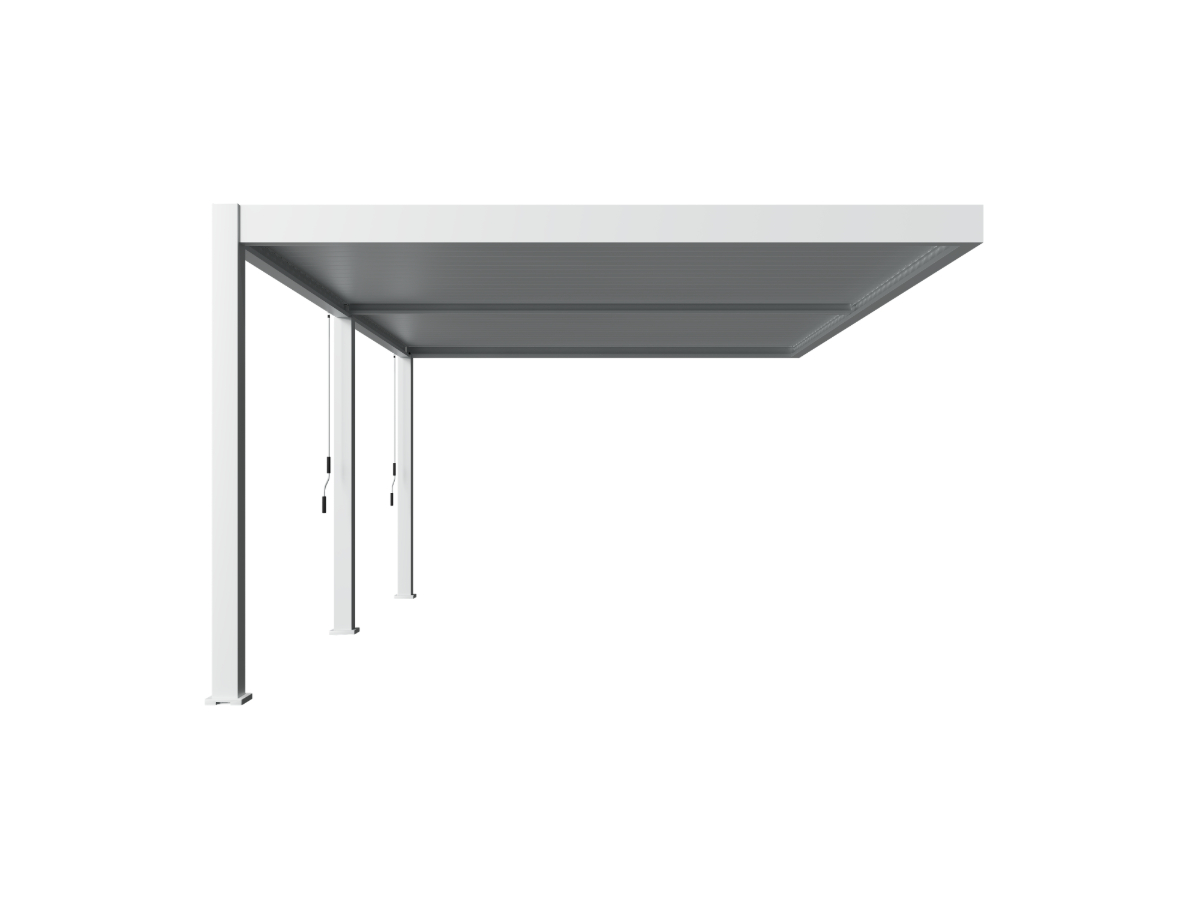 Orion Premium overkapping - Muurbevestiging - 400x600 cm - Wit