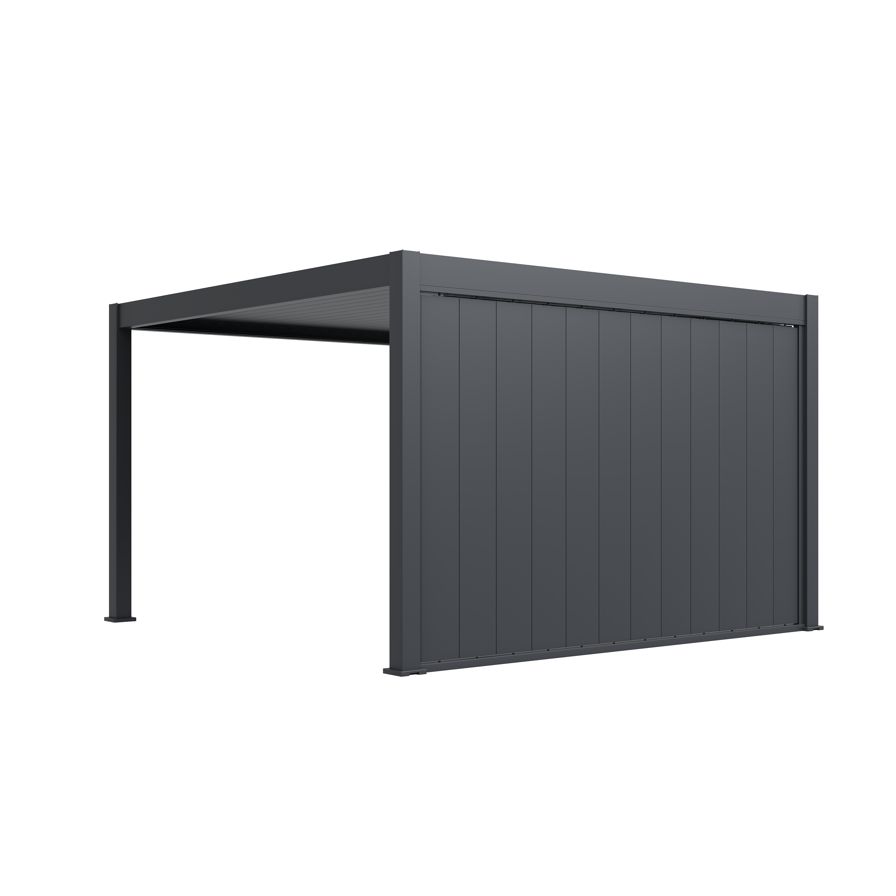 Orion shutterwand - Kantelbaar - Verticaal - Voor 4 meter zijkant - Antraciet