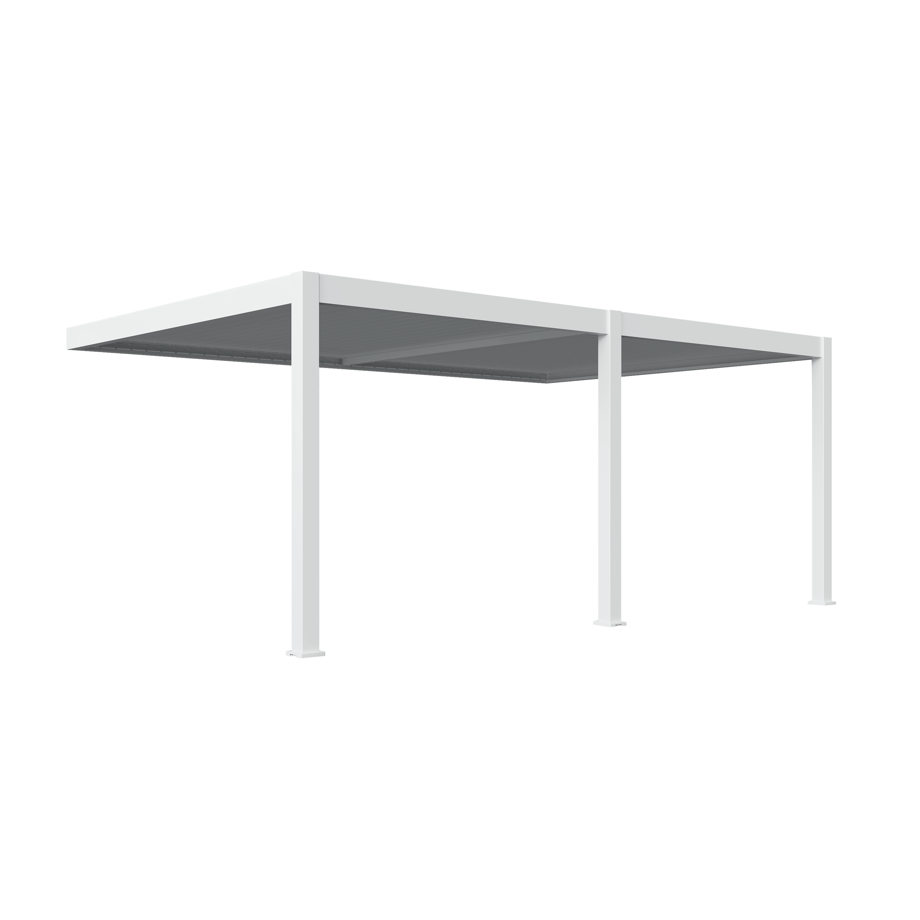 Orion Premium overkapping - E-LED - Muurbevestiging - 400x600 cm - Wit