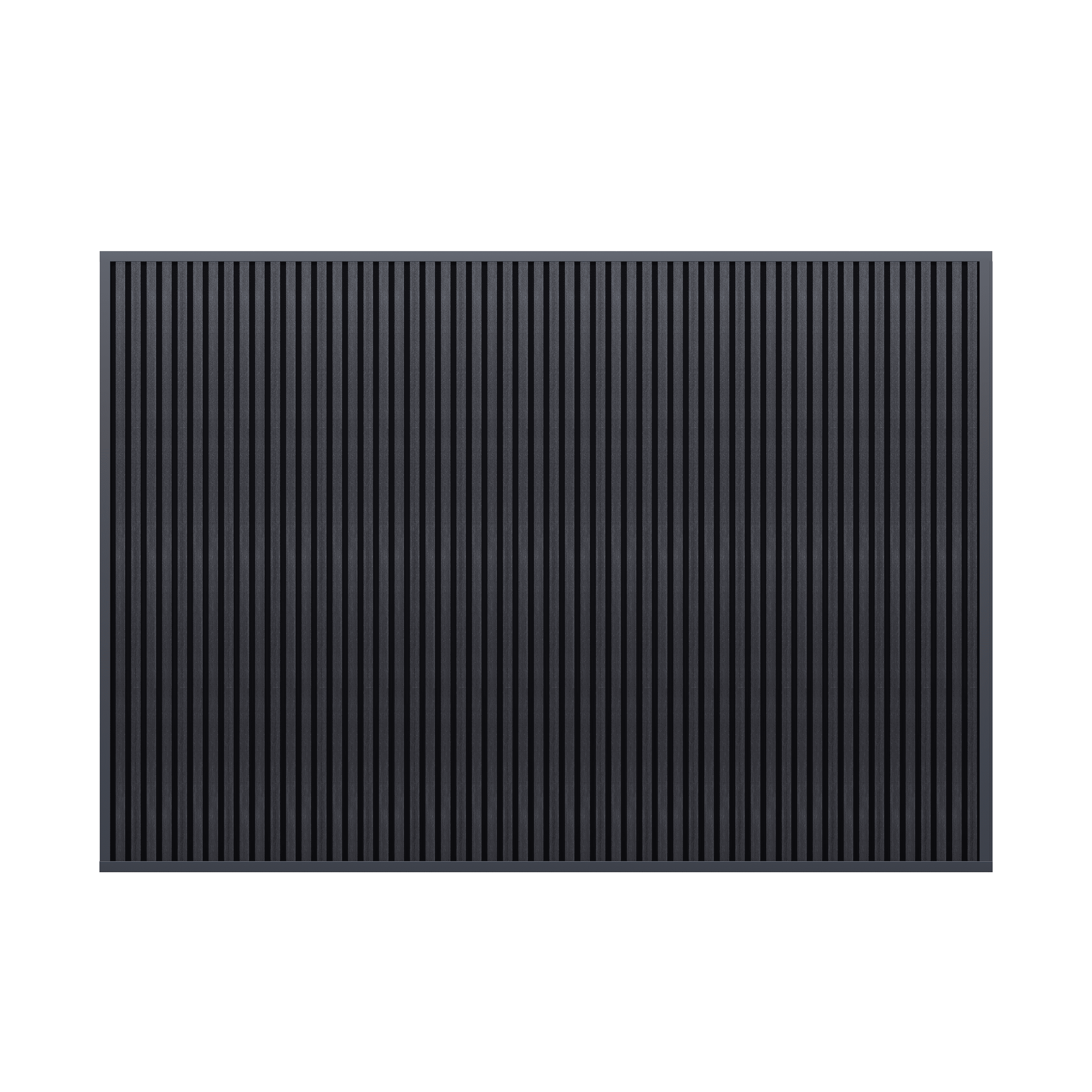 Orion composietwand - 360x236 cm - Voor 3,6 m kant - Antraciet/antraciet