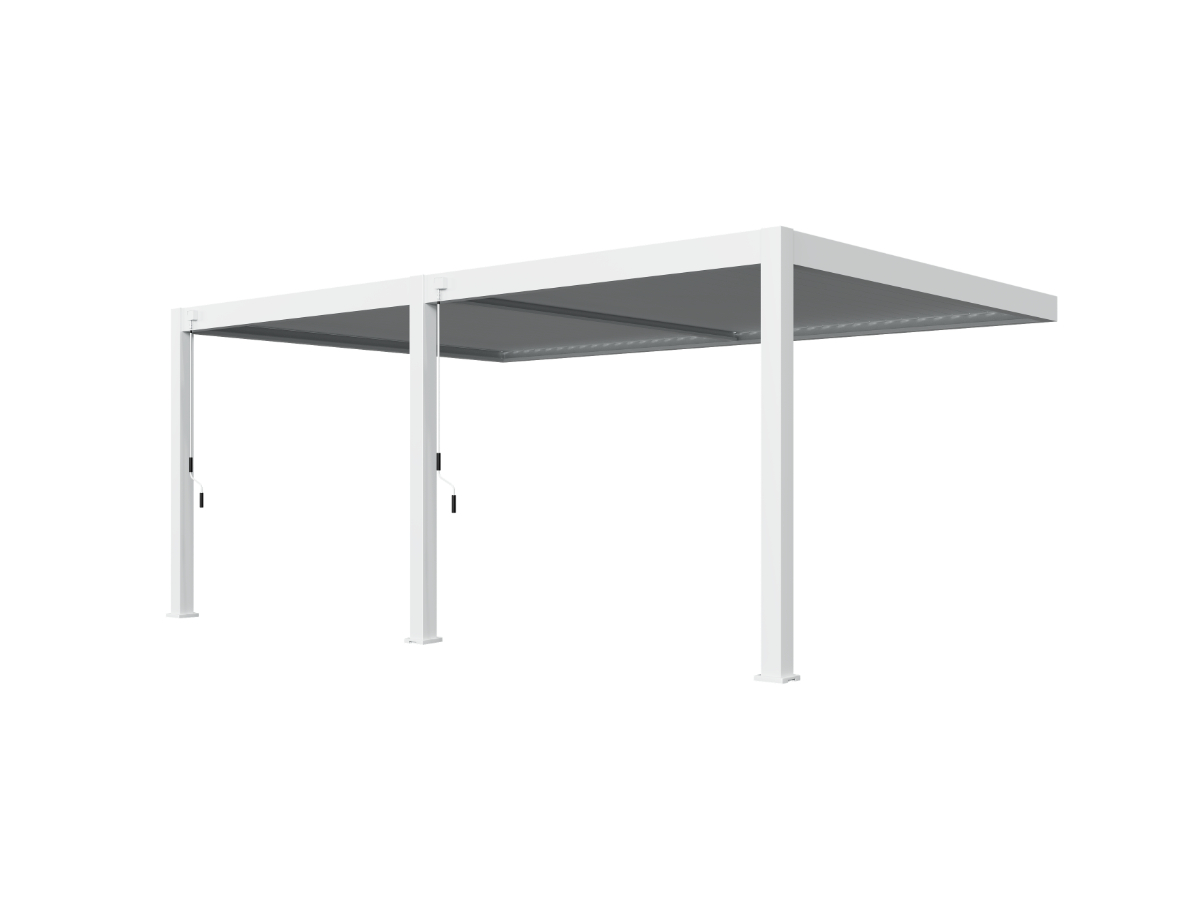 Orion Premium overkapping - Muurbevestiging - 400x600 cm - Wit