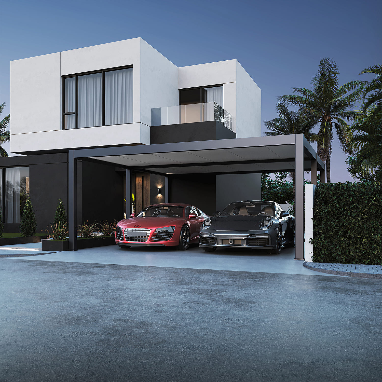 Orion Carport - 300x530 cm - Antraciet 