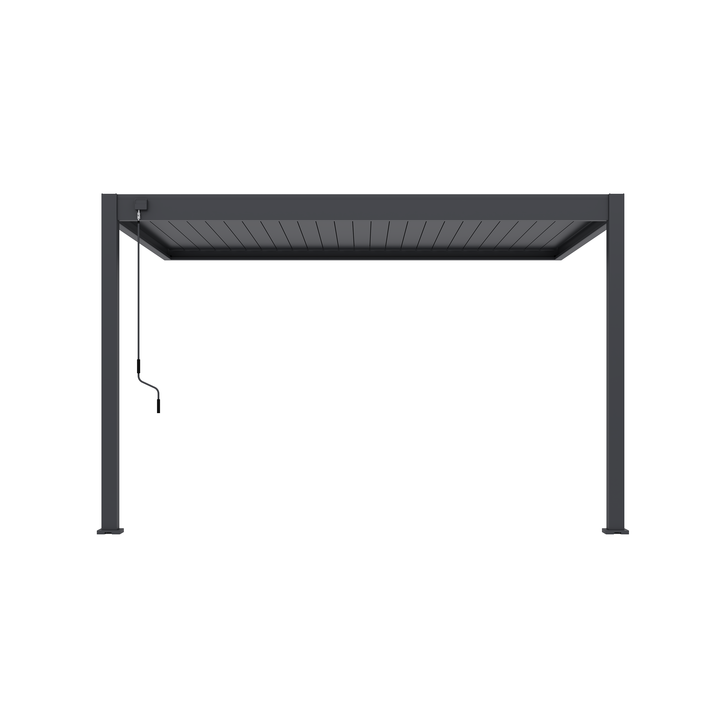 Orion Deluxe overkapping - Muurbevestiging - 300x400 cm - Antraciet