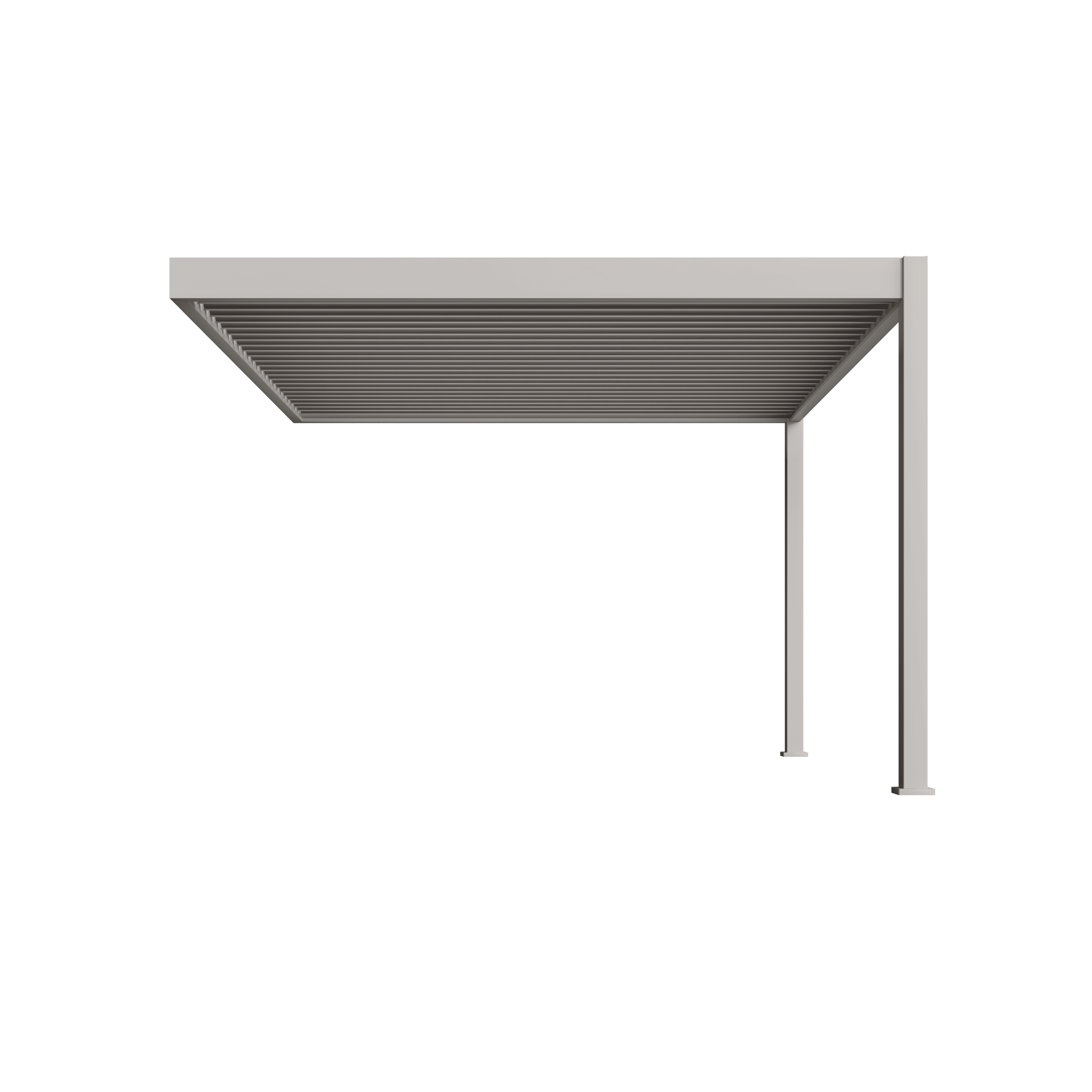 Orion Deluxe overkapping - Muurbevestiging - 360x400 cm - Kiezelgrijs