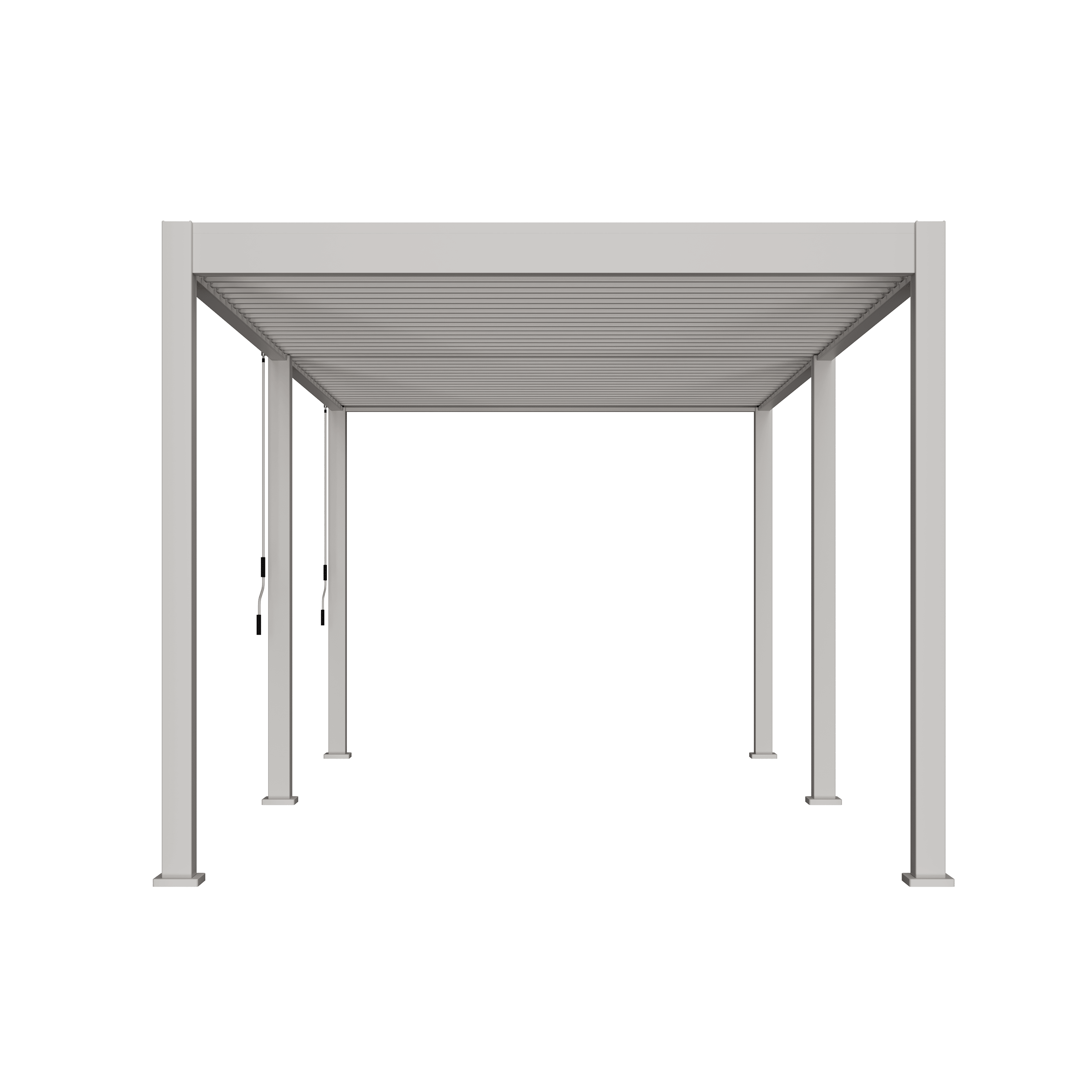 Orion comfort overkapping - 300x600 cm - Kiezelgrijs
