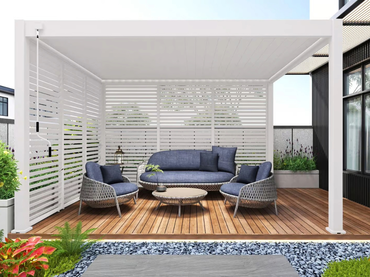 Orion shutterpaneel - Kantelbaar - Horizontaal - 93 cm - Voor 3 meter zijkant - Wit