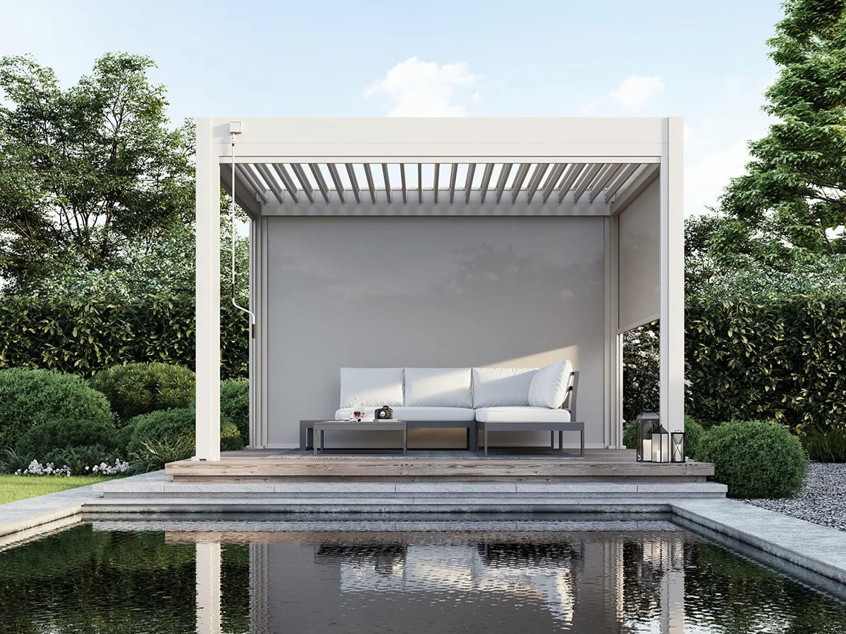 Orion windscherm - 400 cm - Kiezelgrijs