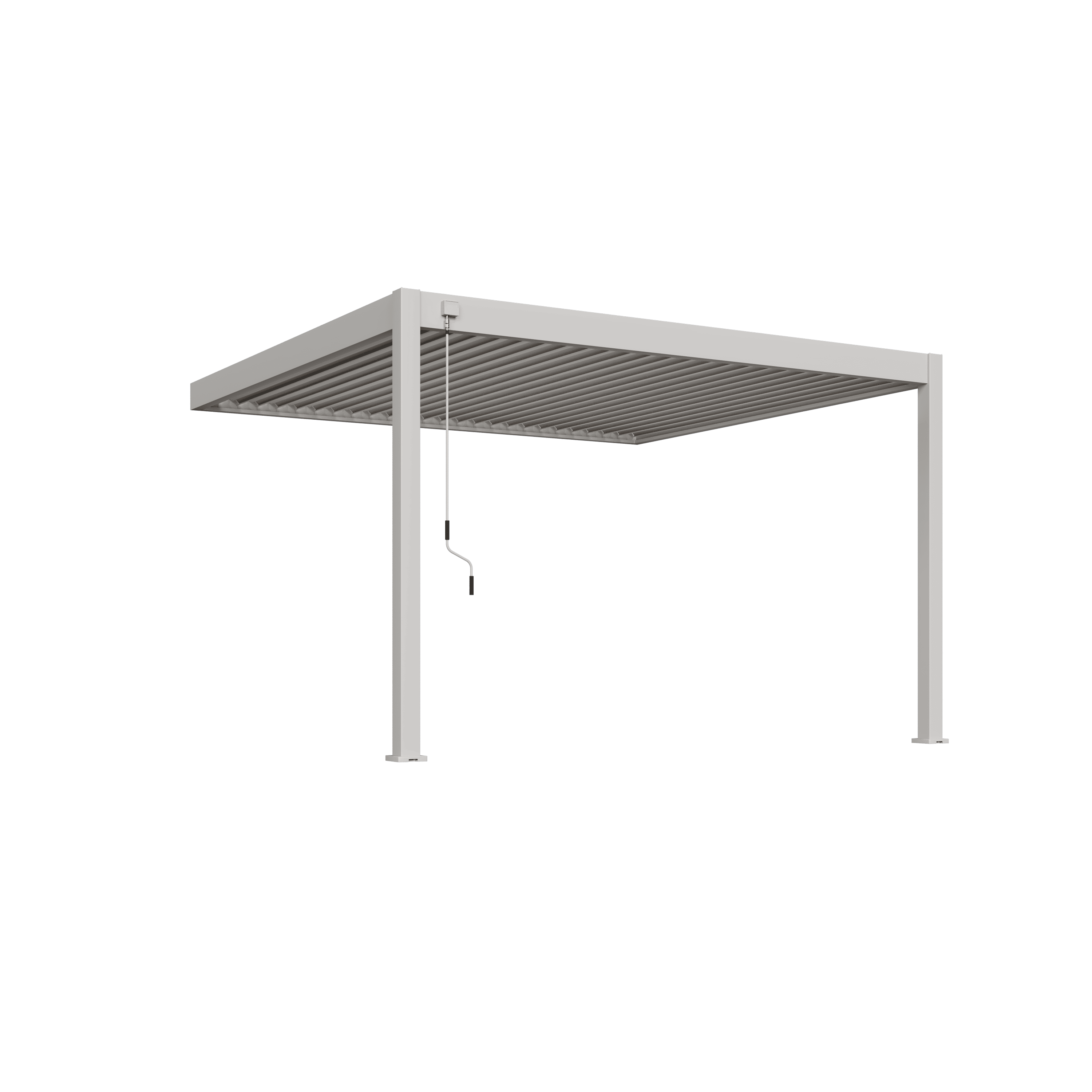 Orion Deluxe overkapping - Muurbevestiging - 360x400 cm - Kiezelgrijs