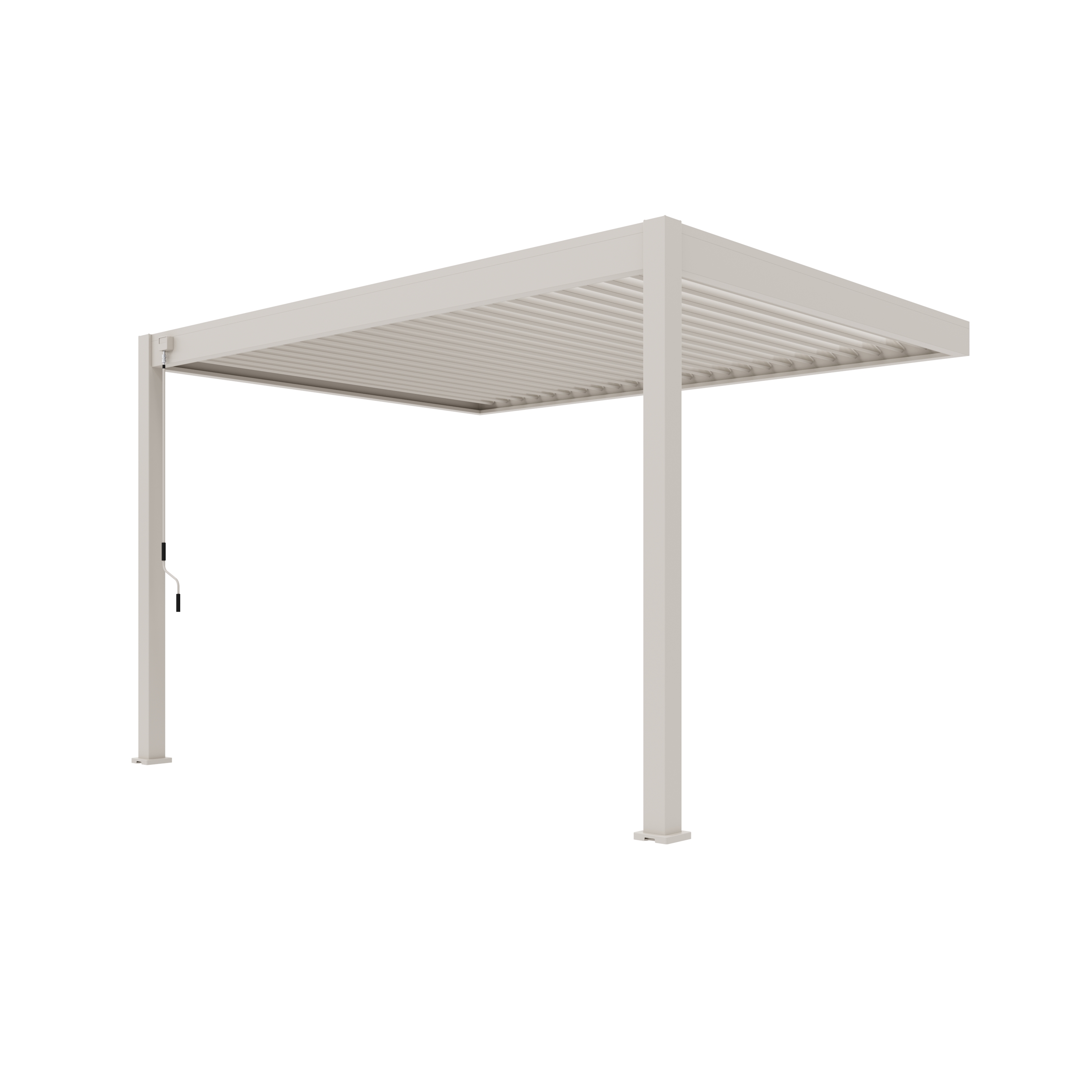 Orion Deluxe overkapping - Muurbevestiging - 300x400 cm - Kiezelgrijs