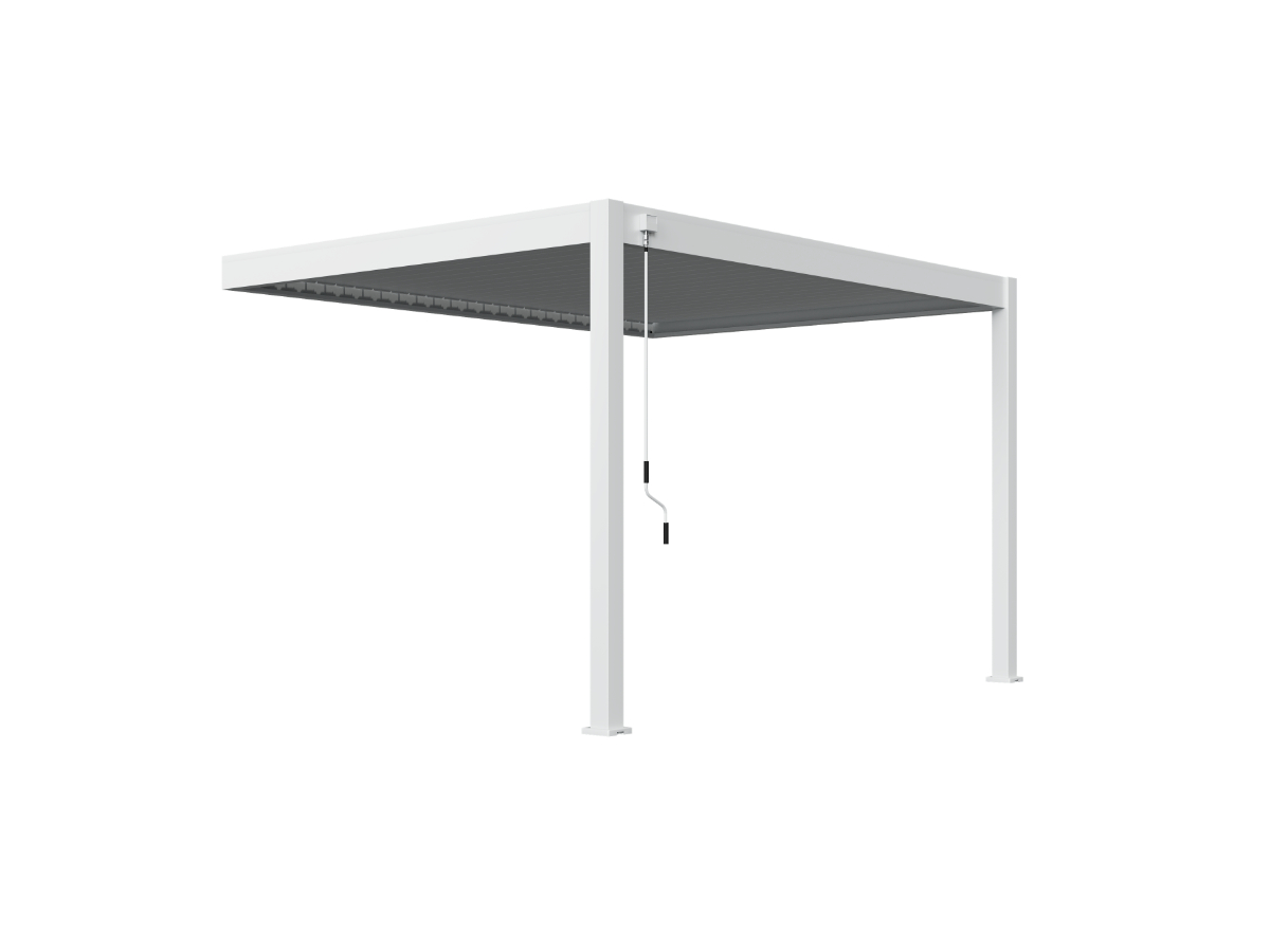 Orion Deluxe overkapping - Muurbevestiging - 300x400 cm - Wit