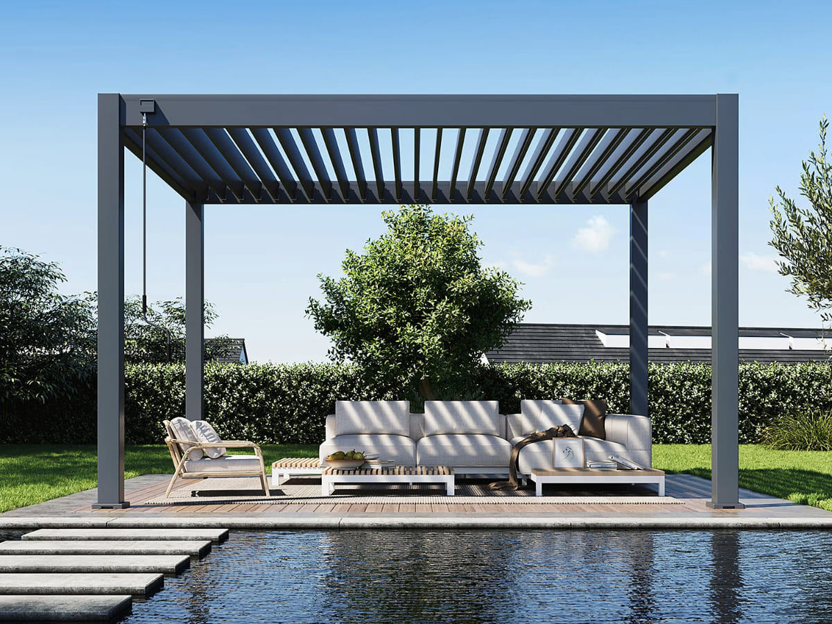 Orion Premium overkapping - 300x400 cm - Antraciet