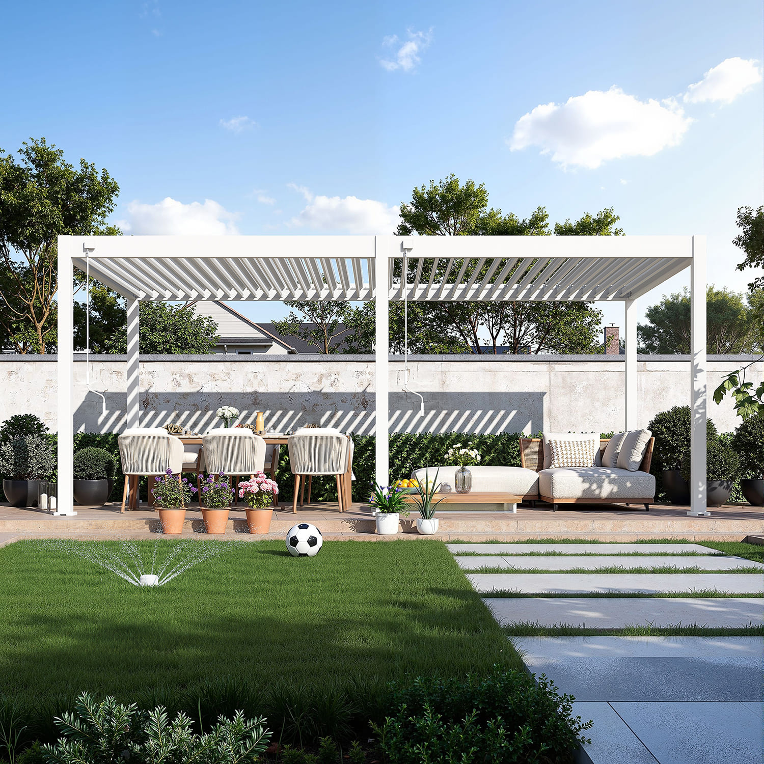 Orion Comfort overkapping - 300x600 cm - Wit