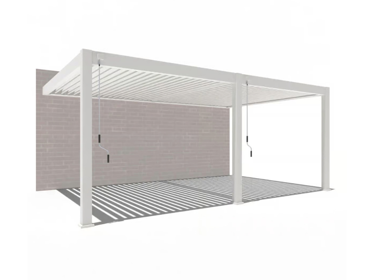 Orion Deluxe overkapping - Muurbevestiging - 360x530 cm - Wit