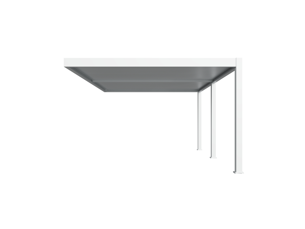 Orion Premium overkapping - Muurbevestiging - 400x800 cm - Wit