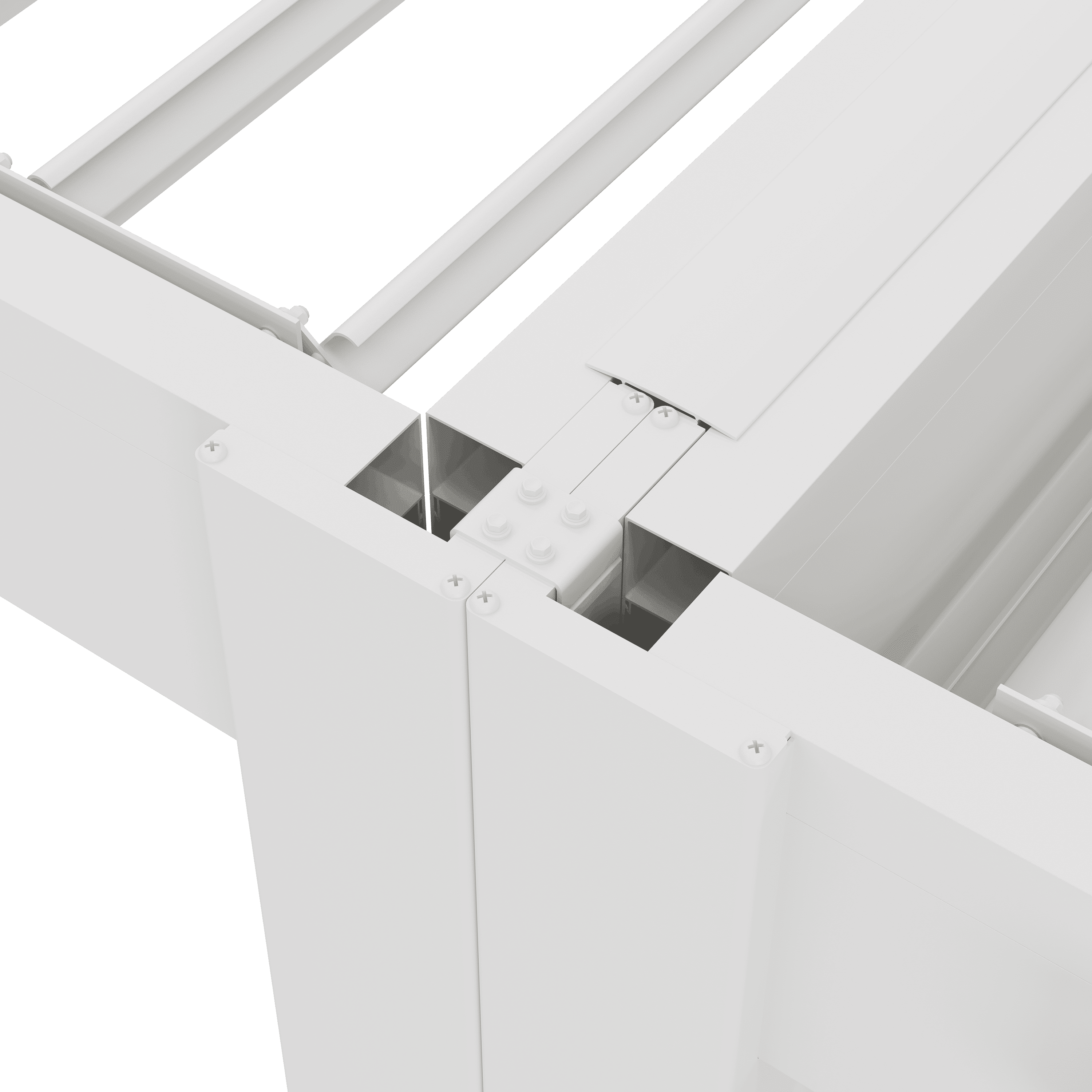 Orion verbindingsset - 360 cm -  Voor 3,6 meter zijkant - Wit