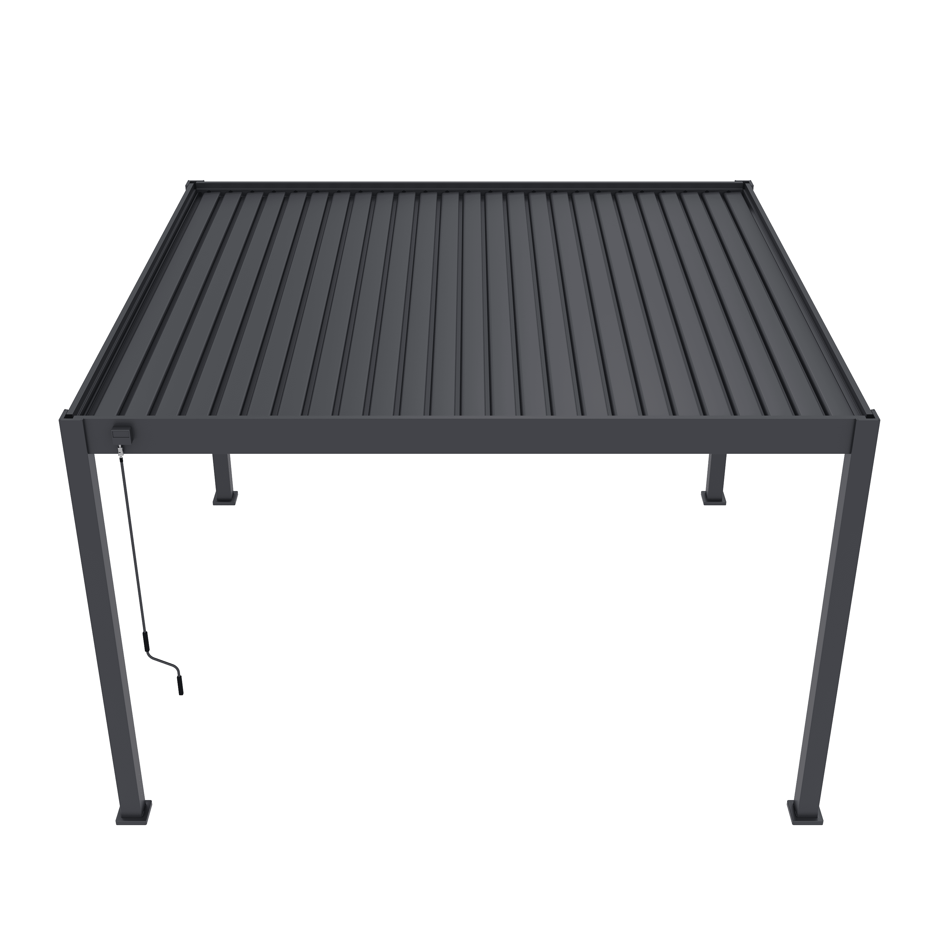 Orion Deluxe overkapping - 360x400 cm - Antraciet