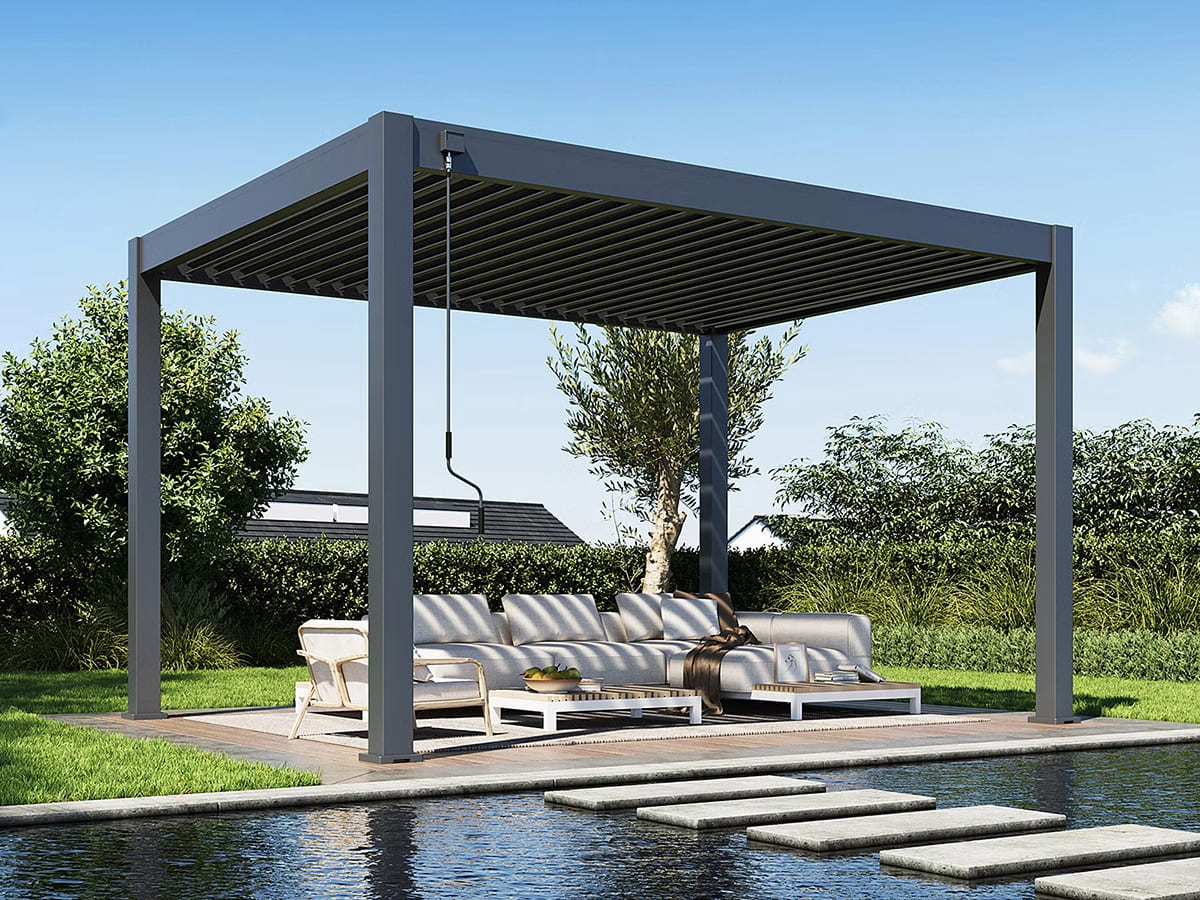 Orion Premium overkapping - 300x400 cm - Antraciet