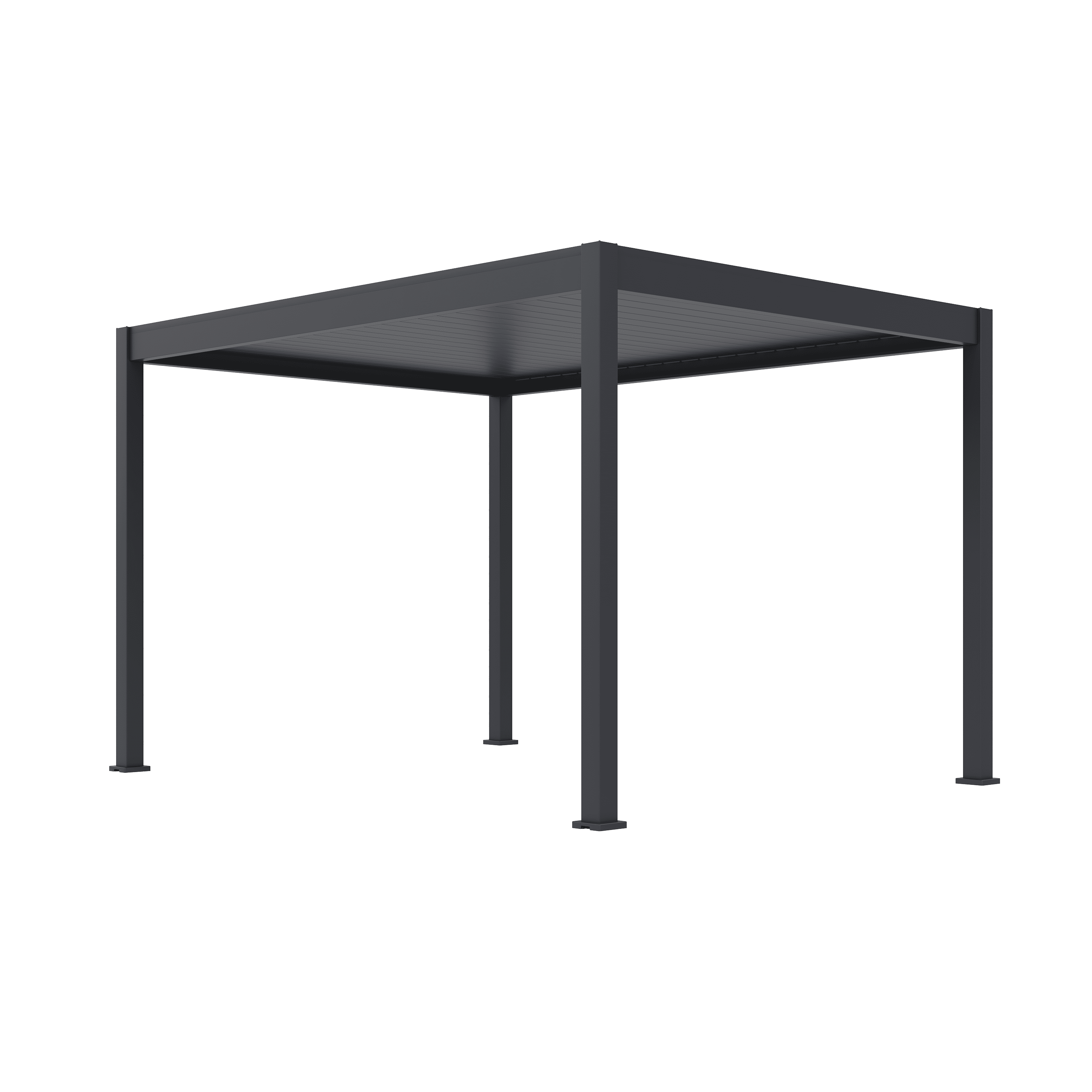 Orion Deluxe overkapping - E-LED - 300x400 cm - Antraciet - met elektrisch lamellendak en LED 