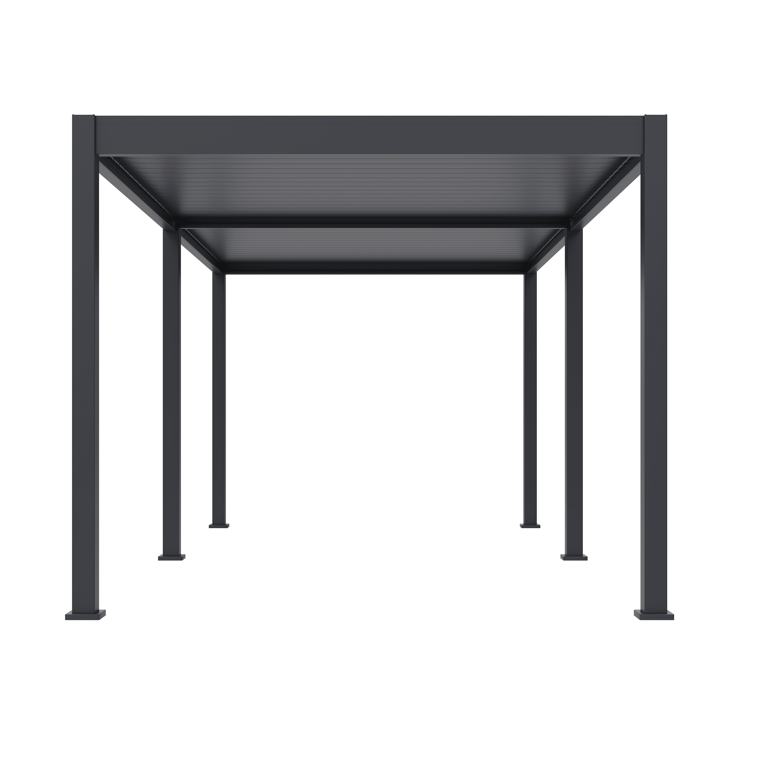 Orion Deluxe overkapping - E-LED - 300x600 cm - Antraciet - met elektrisch lamellendak en LED 