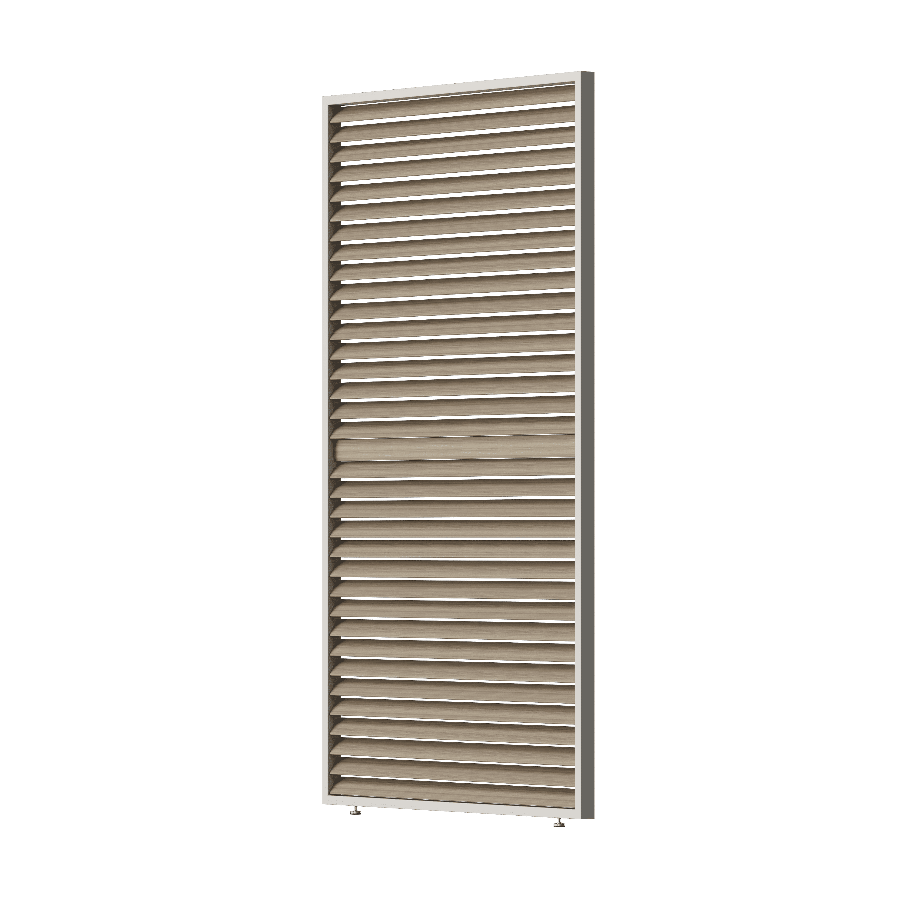 Orion shutterpaneel - Kantelbaar  - Horizontaal - 113 cm - Voor 3,6 meter zijkant - Kiezelgrijs/Wood