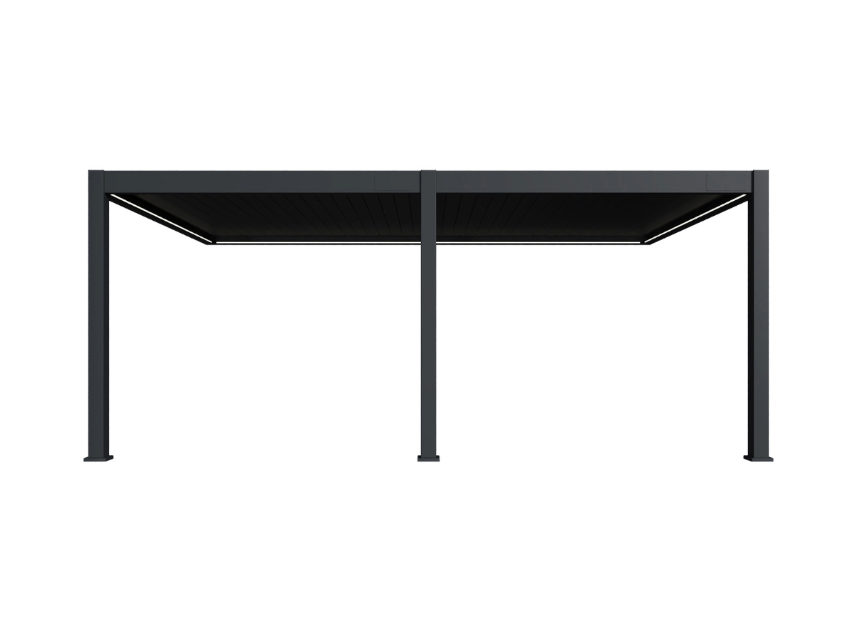 Orion Premium overkapping - E-LED - Muurbevestiging - 400x600 cm - Antraciet