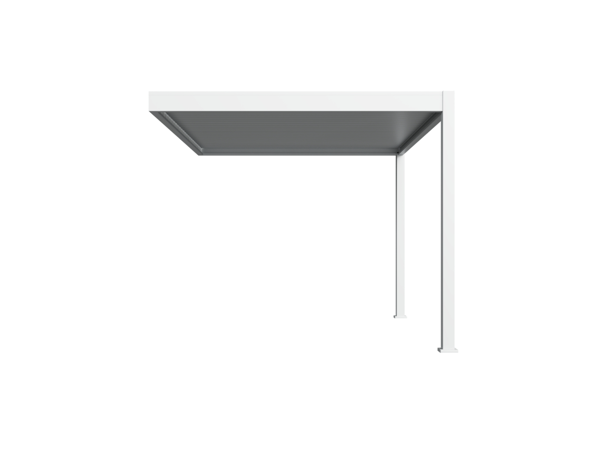  Orion Deluxe overkapping - Muurbevestiging - 300x360 cm - Wit