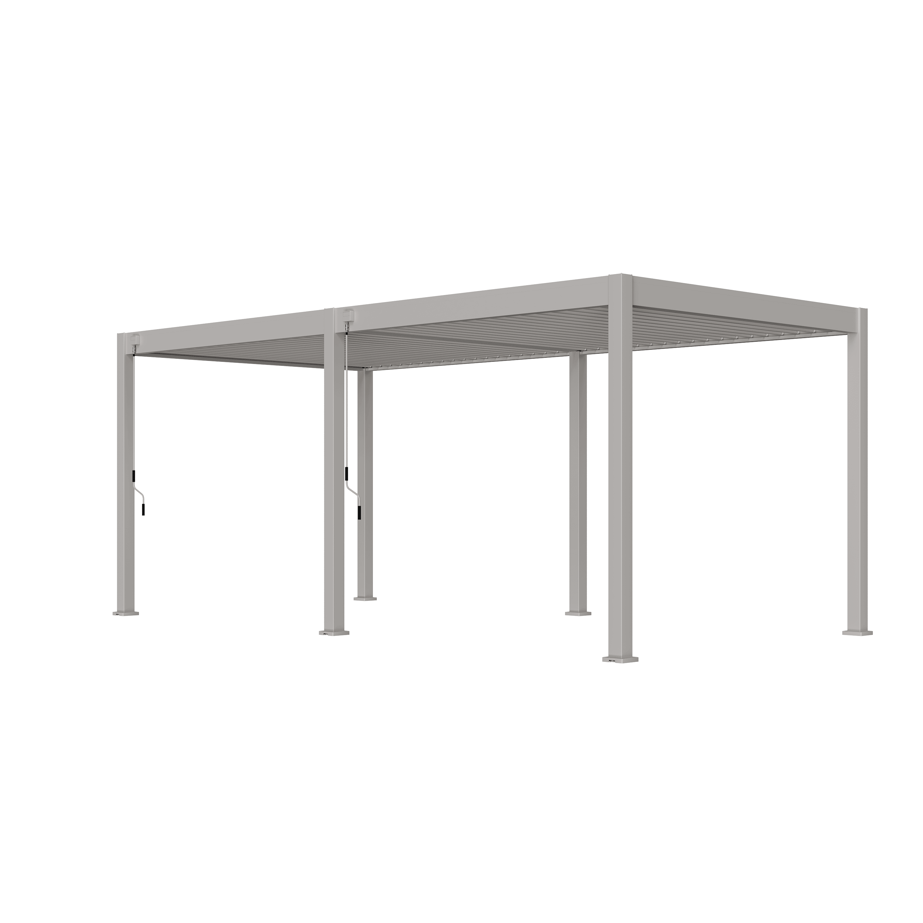 Orion comfort overkapping - 300x600 cm - Kiezelgrijs