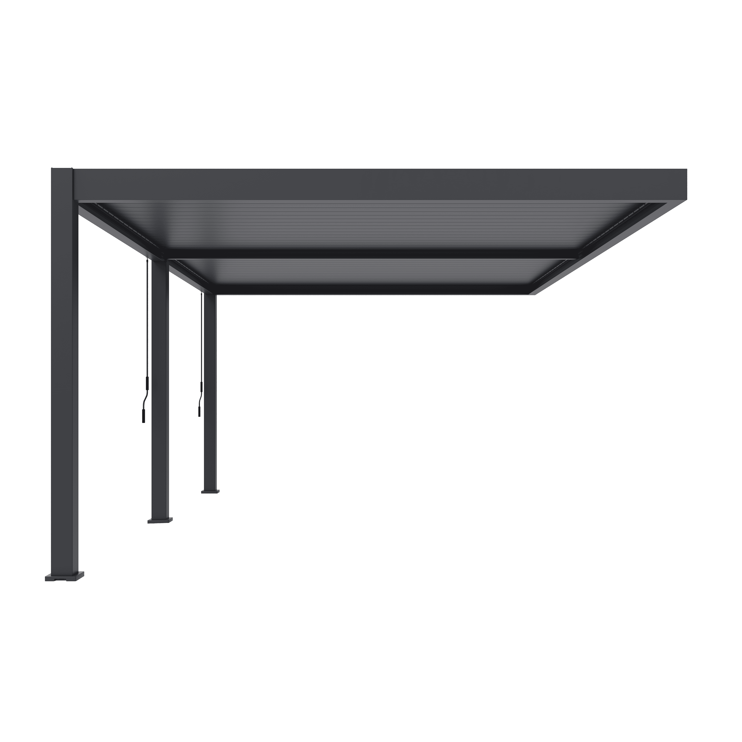 Orion Premium overkapping - Muurbevestiging - 400x600 cm - Antraciet