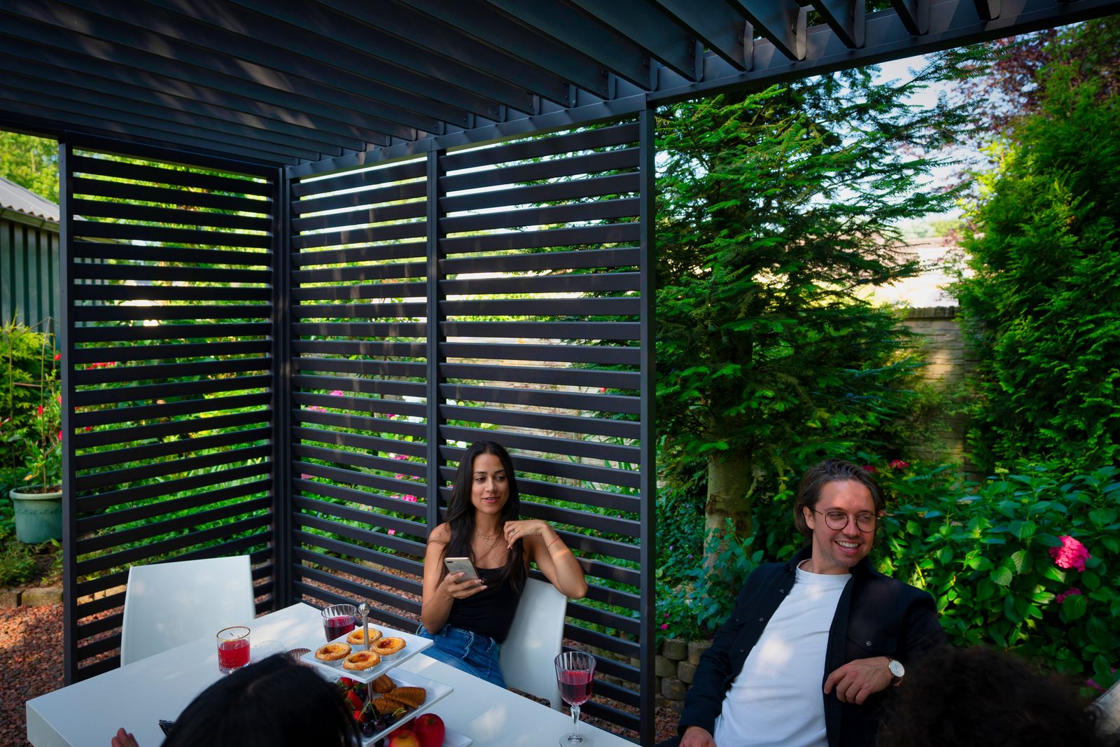 Orion shutterpaneel - Vast - Horizontaal - 93 cm - Voor 3 meter zijkant - Antraciet