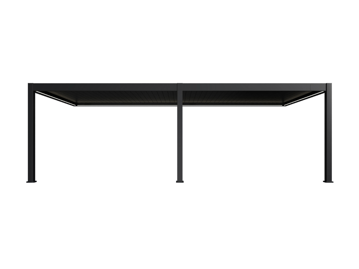 Orion Premium overkapping - E-LED - Muurbevestiging - 400x800 cm - Antraciet 