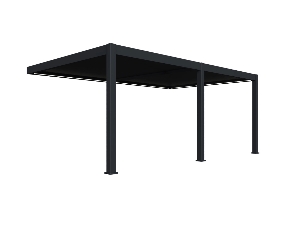 Orion Premium overkapping - E-LED - Muurbevestiging - 400x600 cm - Antraciet