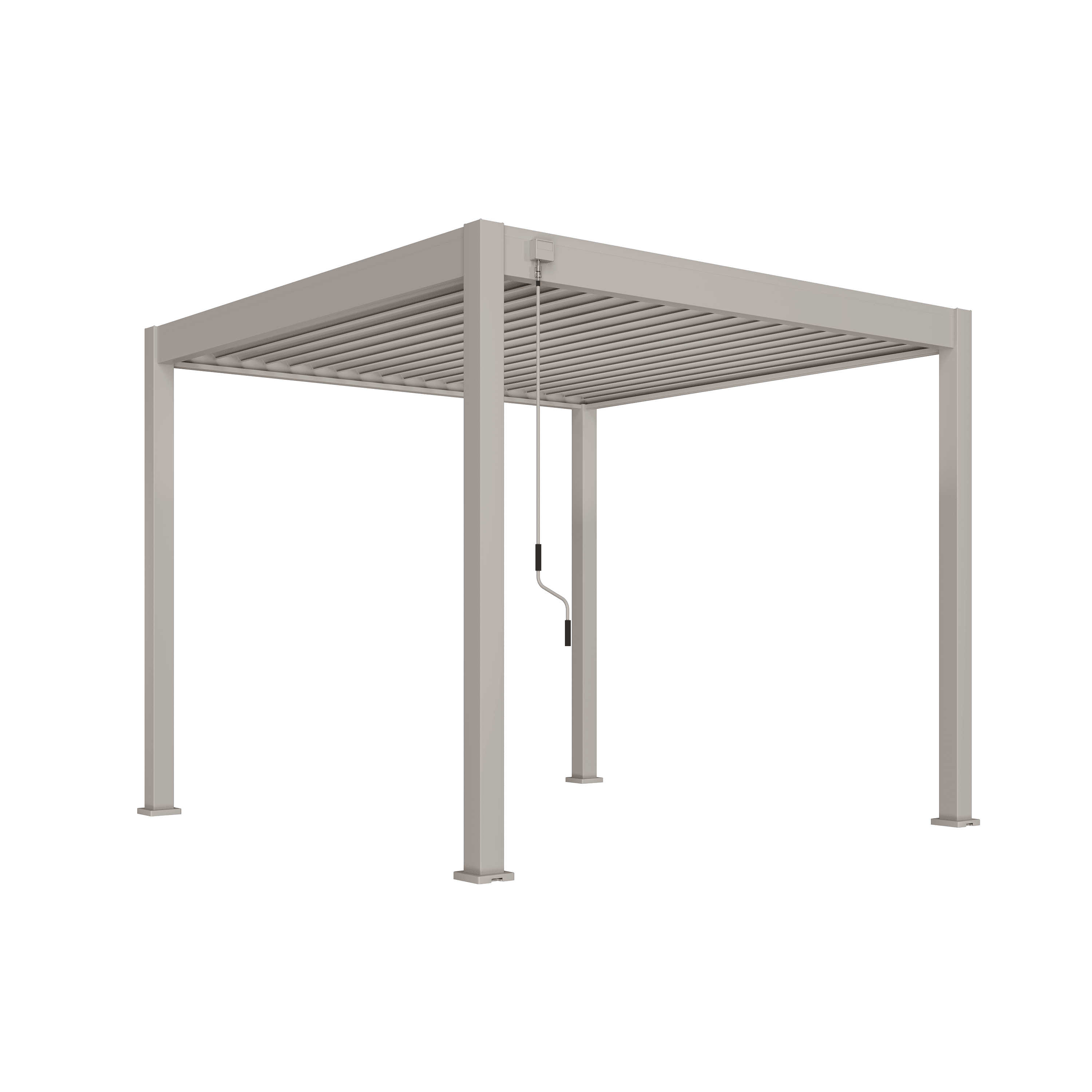 Orion Deluxe overkapping - 300x300 cm - Kiezelgrijs