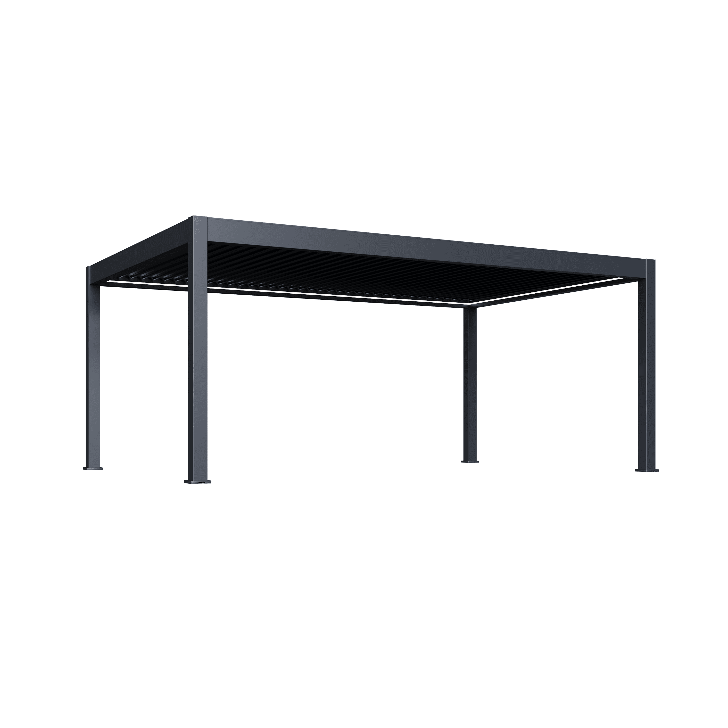 Orion Prestige overkapping - E-LED - 360x600 cm - Antraciet - Met elektrisch lamellendak en LED