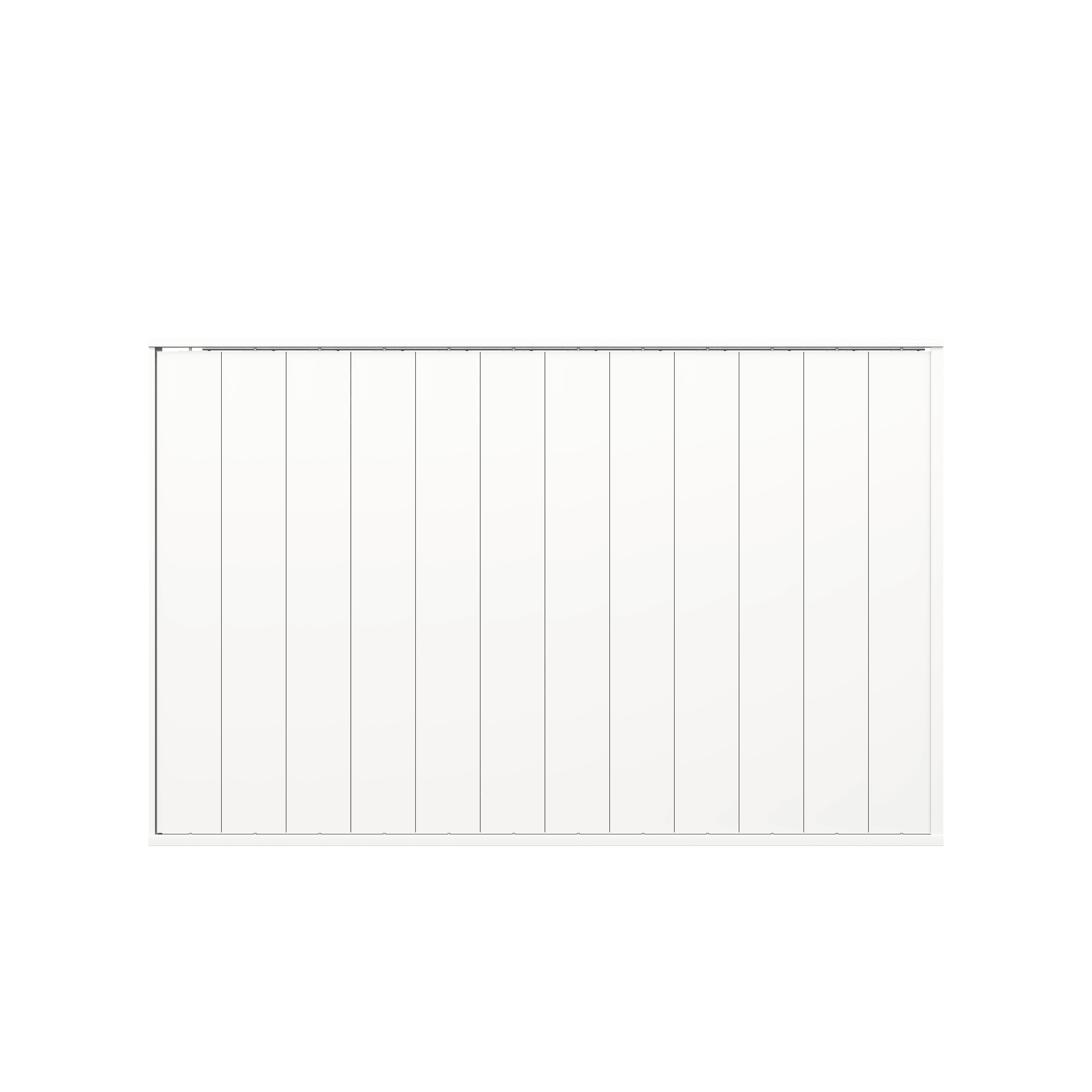 Orion shutterwand - Kantelbaar - Verticaal -  Voor 3,6 meter zijkant - Wit