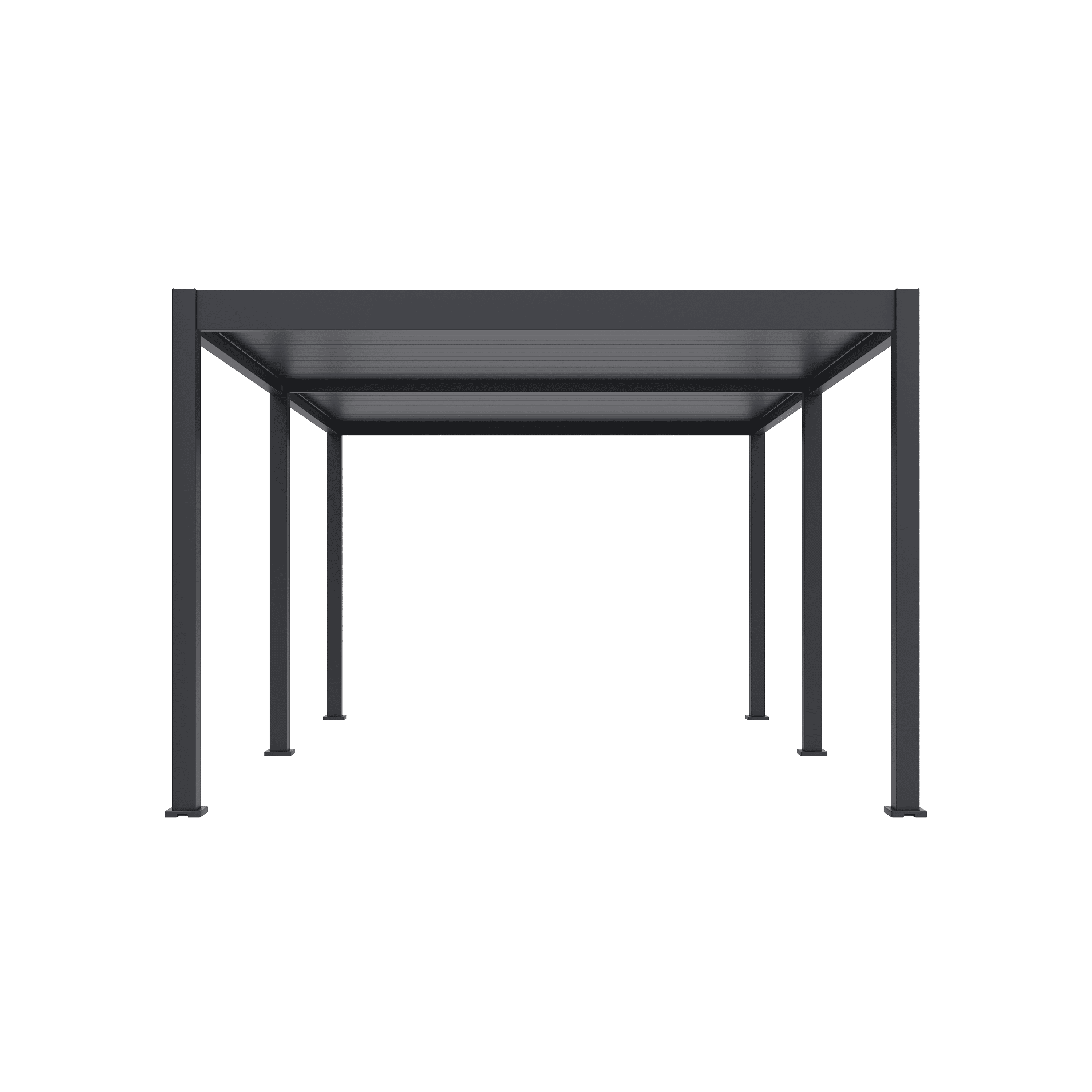 Orion Deluxe overkapping - E-LED - 360x530 cm - Antraciet - met elektrisch lamellendak en LED 