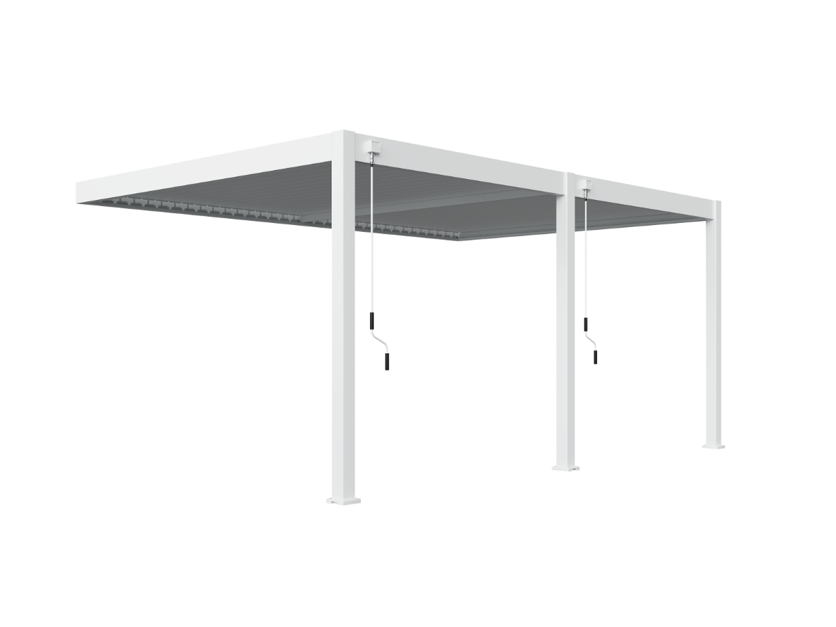 Orion Deluxe overkapping - Muurbevestiging - 360x530 cm - Wit
