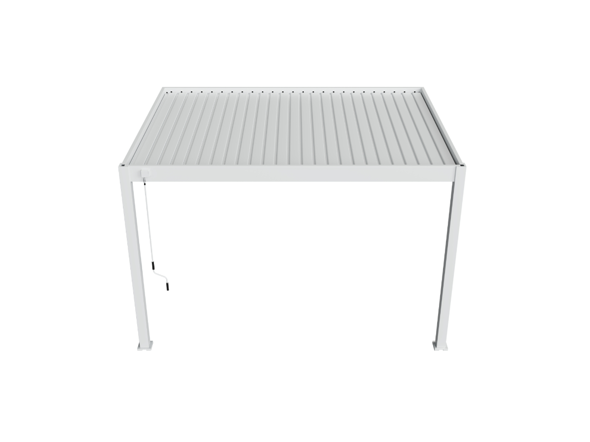  Orion Deluxe overkapping - Muurbevestiging - 300x360 cm - Wit